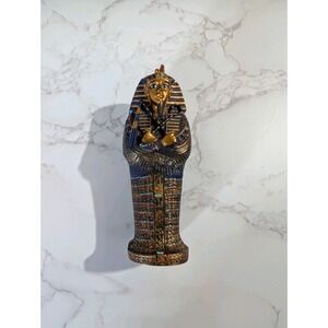 Egyptian King Tut Sarcophagus and Mummy Figures 2000 Veronese Mini 4" Pharaoh